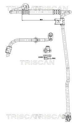 CONDUCTA PRESIUNE VARIABLIA AER CONDITIONAT TRISCAN 9010 24006 - Compatibil cu FIAT, NISSAN, OPEL, RENAULT