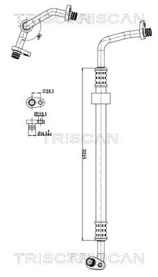 CONDUCTA PRESIUNE VARIABLIA AER CONDITIONAT TRISCAN 9010 28102 - Compatibil cu CITROEN