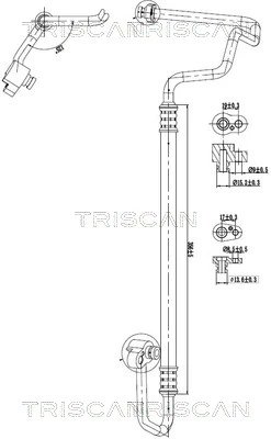 CONDUCTA PRESIUNE VARIABLIA AER CONDITIONAT TRISCAN 9010 29006 - Compatibil cu VW