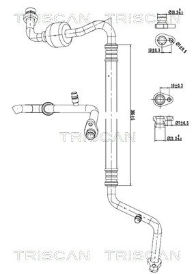 Conducta presiune variablia aer conditionat Triscan 9010 140