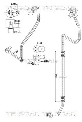 CONDUCTA PRESIUNE VARIABLIA AER CONDITIONAT TRISCAN 9010 28084 - Compatibil cu CITROEN, PEUGEOT