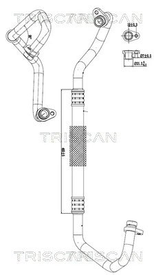 CONDUCTA PRESIUNE VARIABLIA AER CONDITIONAT TRISCAN 9010 24004 - Compatibil cu NISSAN, OPEL, RENAULT