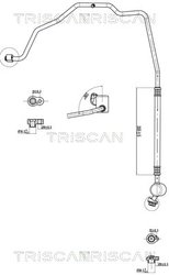 CONDUCTA PRESIUNE VARIABLIA AER CONDITIONAT TRISCAN 9010 29008 - Compatibil cu SEAT, SKODA, VW