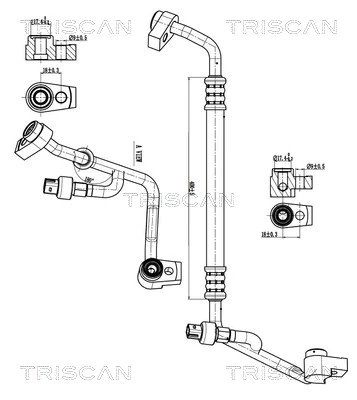 CONDUCTA PRESIUNE VARIABLIA AER CONDITIONAT TRISCAN 9010 16059 - Compatibil cu FORD