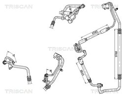 CONDUCTA PRESIUNE VARIABLIA AER CONDITIONAT TRISCAN 9010 24016 - Compatibil cu OPEL
