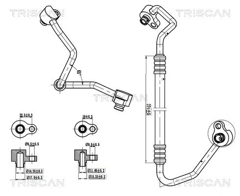 Conducta presiune variablia aer conditionat Triscan 9010 160