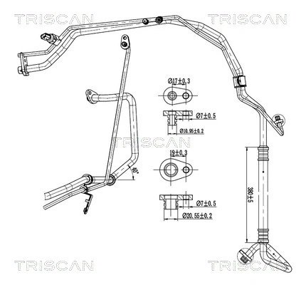 Conducta presiune variablia aer conditionat Triscan 9010 280