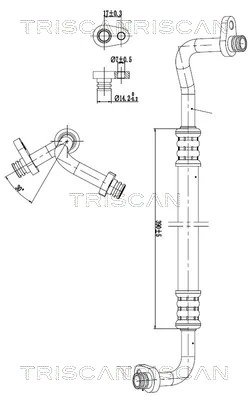 CONDUCTA PRESIUNE VARIABLIA AER CONDITIONAT TRISCAN 9010 28055 - Compatibil cu PEUGEOT