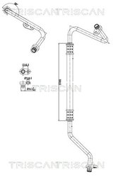 CONDUCTA PRESIUNE VARIABLIA AER CONDITIONAT TRISCAN 9010 28075 - Compatibil cu CITROEN, PEUGEOT