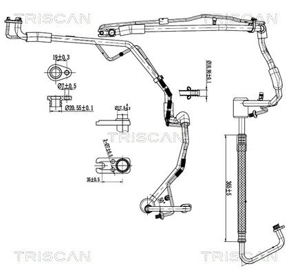 Conducta presiune variablia aer conditionat Triscan 9010 280