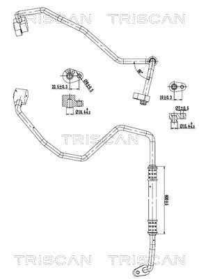 Conducta presiune variablia aer conditionat Triscan 9010 280