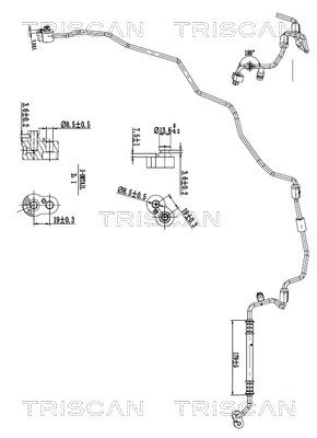 CONDUCTA PRESIUNE VARIABLIA AER CONDITIONAT TRISCAN 9010 29018 - Compatibil cu VW