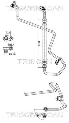 Conducta presiune variablia aer conditionat Triscan 9010 280