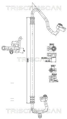 Conducta presiune variablia aer conditionat Triscan 9010 160