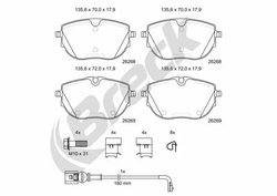 Set placute frana Breck 26268 00 703 00