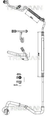 CONDUCTA PRESIUNE VARIABLIA AER CONDITIONAT TRISCAN 9010 16044 - Compatibil cu FORD