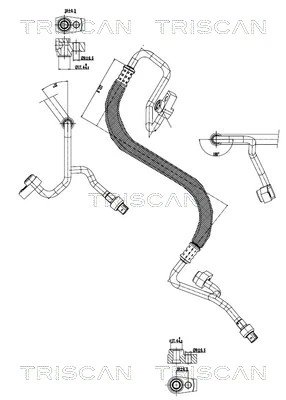 Conducta presiune variablia aer conditionat Triscan 9010 160