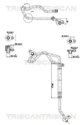 CONDUCTA PRESIUNE VARIABLIA AER CONDITIONAT TRISCAN 9010 16067 - Compatibil cu FORD