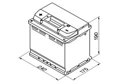 BATERIE DE PORNIRE BOSCH 0 092 S50 060 - Compatibil cu ALFA ROMEO, BOGDAN, CADILLAC, CASE IH, CHANGAN, CHEVROLET, CHRYSLER, CITR