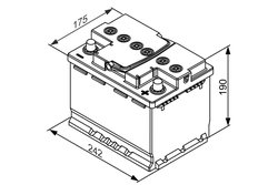 BATERIE DE PORNIRE BOSCH 0 092 S5A 050 - Compatibil cu ABARTH, ALFA ROMEO, ALPINA, AUDI, BMW, CASE IH, CHEVROLET, CHRYSLER, CITR