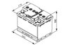 BATERIE DE PORNIRE BOSCH 0 092 S5A 050 - Compatibil cu ABARTH, ALFA ROMEO, ALPINA, AUDI, BMW, CASE IH, CHEVROLET, CHRYSLER, CITR