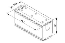 BATERIE DE PORNIRE BOSCH 0 092 T40 760 - Compatibil cu CATERHAM, DE TOMASO, FENDT, FIAT, MAN, MERCEDES-BENZ, MINELLI, NISSAN, PO