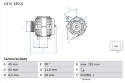 ALTERNATOR BOSCH 0 986 042 840 - Compatibil cu VOLVO