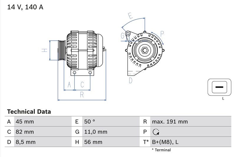 ALTERNATOR BOSCH 0 986 042 840 - Compatibil cu VOLVO