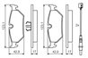 Set placute frana BOSCH 0 986 424 027