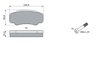 SET PLACUTE FRANA BOSCH 0 986 424 876 - Compatibil cu CITROEN, PEUGEOT