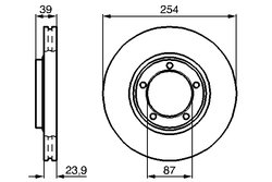 DISC FRANA BOSCH 0 986 478 714 - Compatibil cu MITSUBISHI