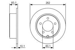 DISC FRANA BOSCH 0 986 479 R05 - Compatibil cu CHRYSLER, DODGE, JEEP
