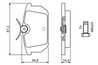 Set placute frana BOSCH 0 986 491 030