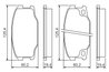 Set placute frana BOSCH 0 986 494 442