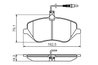 Set placute frana BOSCH 0 986 494 484