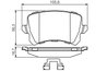 Set placute frana BOSCH 0 986 494 626