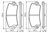 Set placute frana BOSCH 0 986 495 270