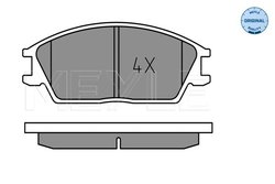 SET PLACUTE FRANA MEYLE 025 210 1214 - Compatibil cu HONDA, HYUNDAI