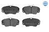 SET PLACUTE FRANA MEYLE 025 213 6819 - Compatibil cu OPEL, VAUXHALL