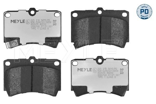 Set placute frana Meyle 025 216 5415/PD