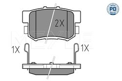 Set placute frana Meyle 025 217 1914/PD