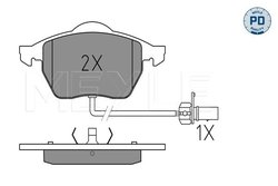 SET PLACUTE FRANA MEYLE 025 218 4919/PD - Compatibil cu FORD, SEAT, VW