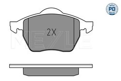SET PLACUTE FRANA MEYLE 025 218 4919/PD - Compatibil cu FORD, SEAT, VW