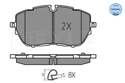 Set placute frana Meyle 025 222 1818