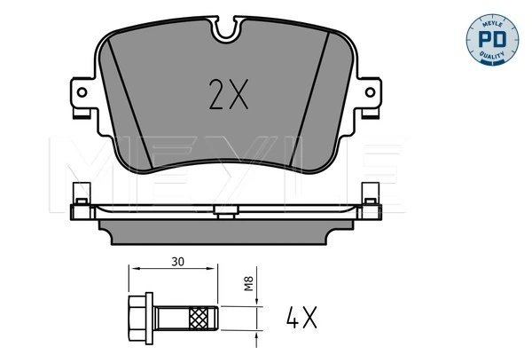Set placute frana Meyle 025 223 0717/PD