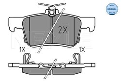 SET PLACUTE FRANA MEYLE 025 224 2915 - Compatibil cu HONDA