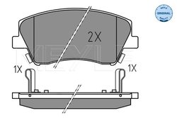 SET PLACUTE FRANA MEYLE 025 225 1817 - Compatibil cu HYUNDAI, KIA
