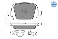 Set placute frana Meyle 025 232 8414