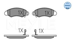 SET PLACUTE FRANA MEYLE 025 232 9614/W - Compatibil cu SUBARU, SUZUKI