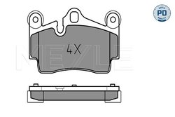 SET PLACUTE FRANA MEYLE 025 236 9417/PD - Compatibil cu AUDI, PORSCHE, VW